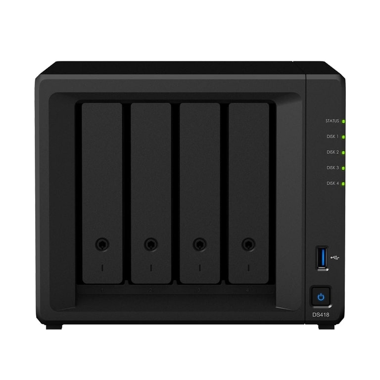 Synology DiskStation DS418 (4 bays) - Powerful NAS for home and office users
