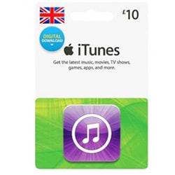 Apple iTunes £10 Gift Card - UK (iTunes UK Gift Cards)