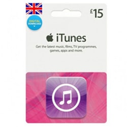 Apple iTunes £15 Gift Card - UK (iTunes UK Gift Cards)