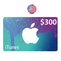 Apple iTunes $300 Gift Card - USA (iTunes Gift Cards) SKU=52530033