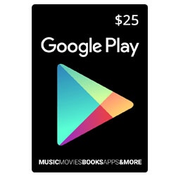 Google Play Card $25 - USA (Google Play Cards) SKU=52530015