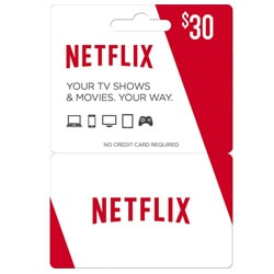 Netflix Gift Card $30 (Best Offers)