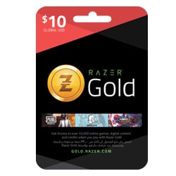 Razer Gold $10 (Global + US) (Razer Gold Gift Cards) SKU=52530150