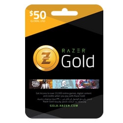 Razer Gold $50 (Global + US) (Razer Gold Gift Cards) SKU=52530152