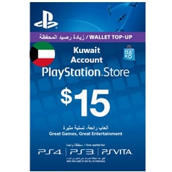 Sony PlayStation Network Card $15 - Kuwait (PSN Cards - KWT)