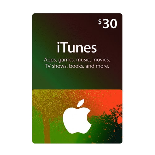 Apple iTunes $30 Gift Card - USA