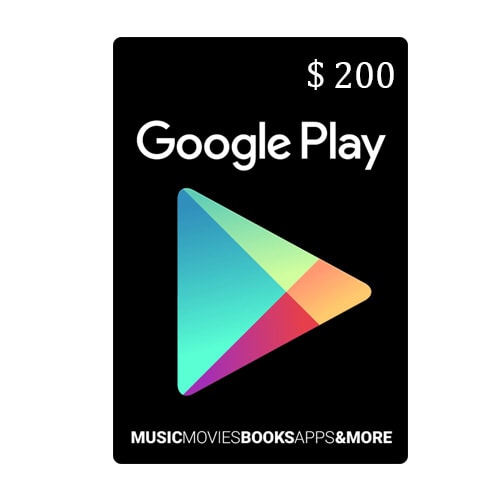 Google Play Card $200 - USA