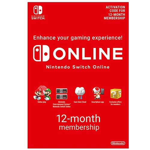 Nintendo Switch Online Membership - 12 Months (USA)