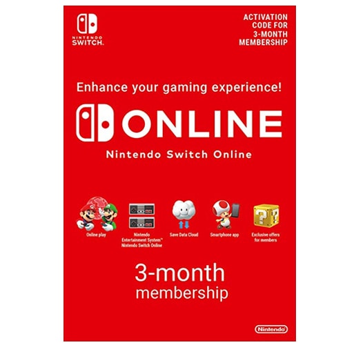 Nintendo Switch Online Membership - 3 Months (USA)
