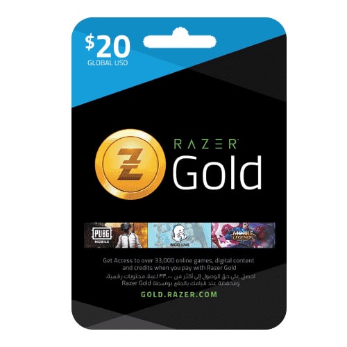 Razer Gold $20 (Global + US)