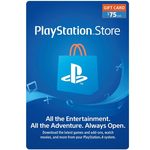 Sony PlayStation Network Card $75 - USA