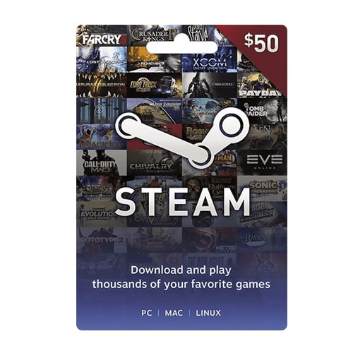 Steam Wallet Gift Card $50